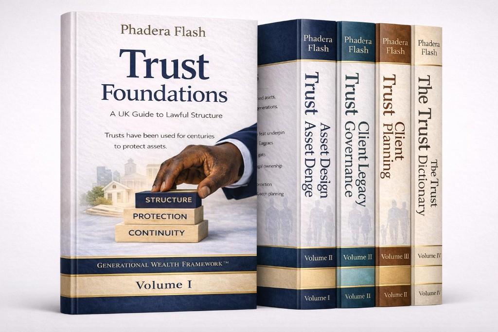 Phadera Flash Trust Foundations book cover and Trust Series collection